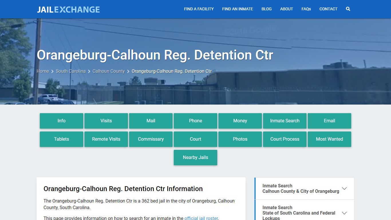 Orangeburg-Calhoun Reg. Detention Ctr - Jail Exchange